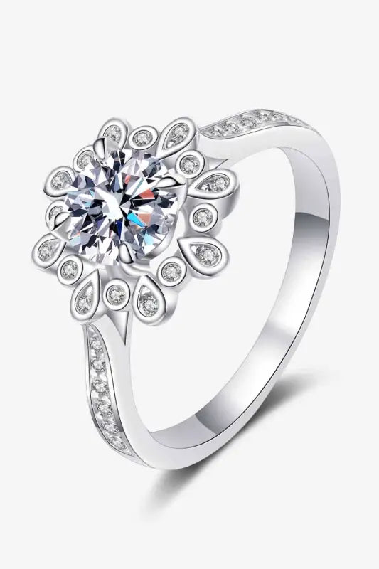 Can’t Stop Your Shine 925 Sterling Silver Moissanite Ring - Silver / 5 - Ring