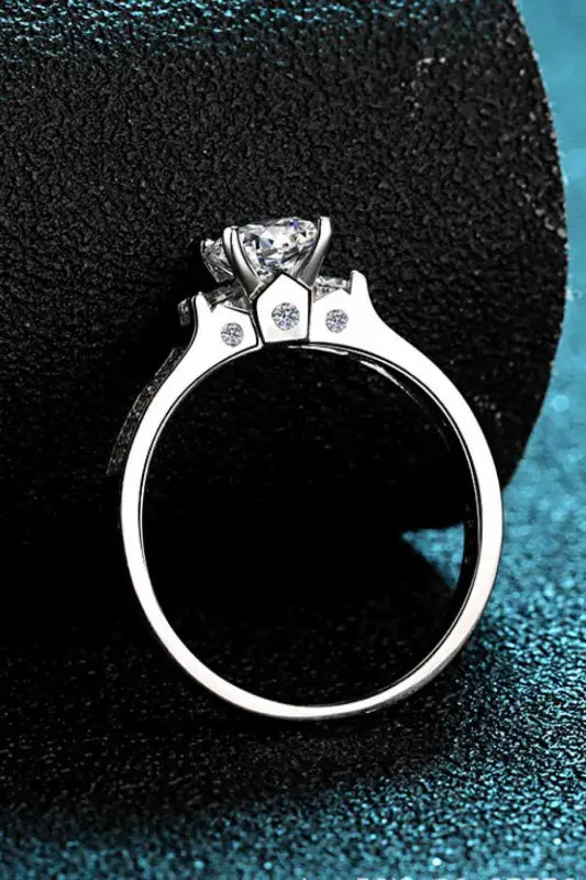 Lucky Charm Moissanite 925 Sterling Silver Ring - Ring